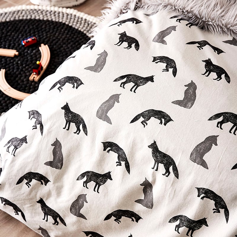 Fox Flanelette Bedlinen Quilt Cover Set