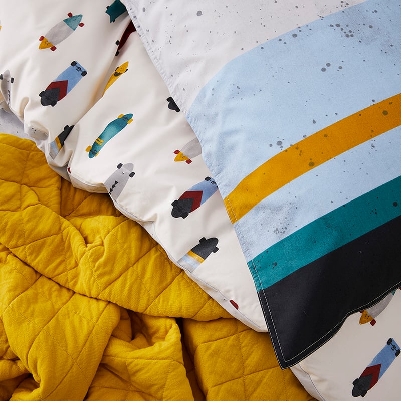 Skater Boy Quilt Cover Set Multi