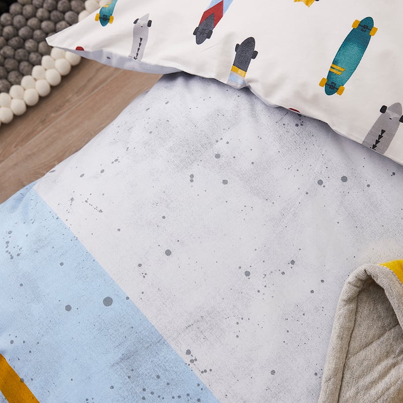 Skater Boy Quilt Cover Set Multi