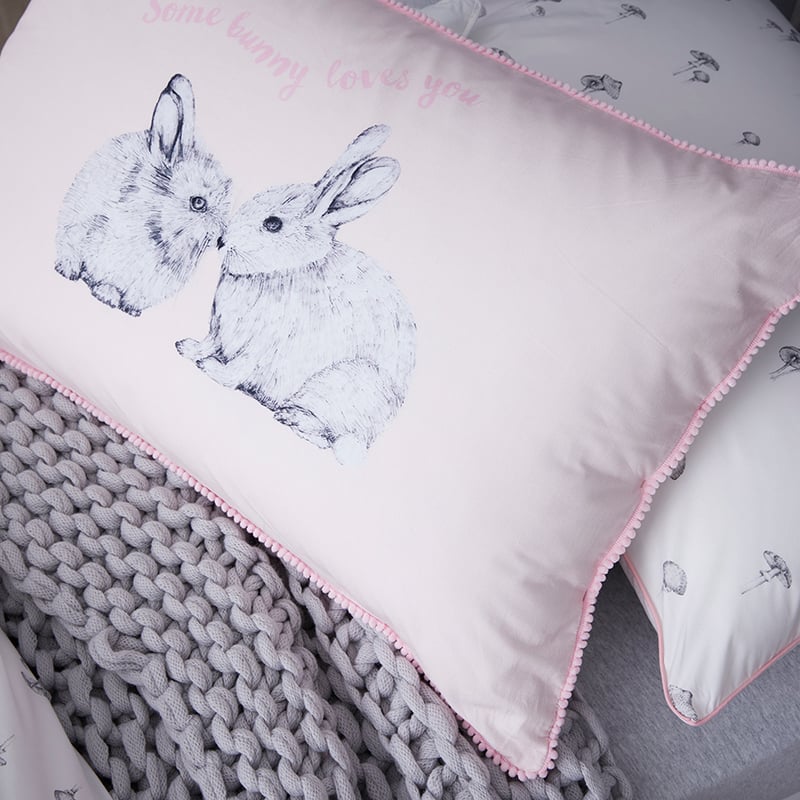 Enchanted Woodland Pink Quilt Cover Set