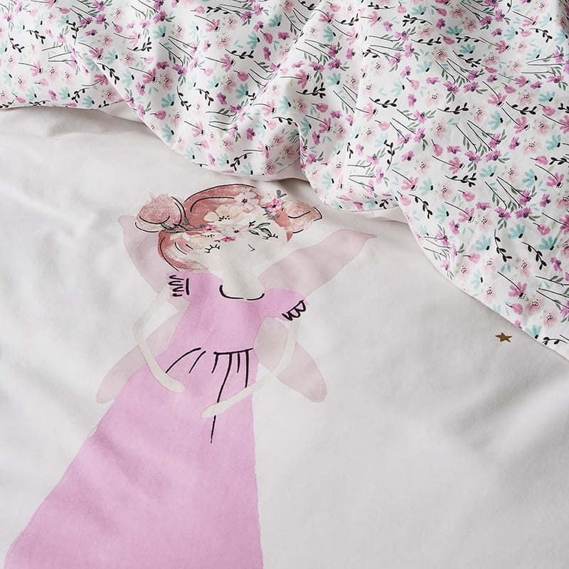 Fifi Fairy Quilt Cover Set in Pink