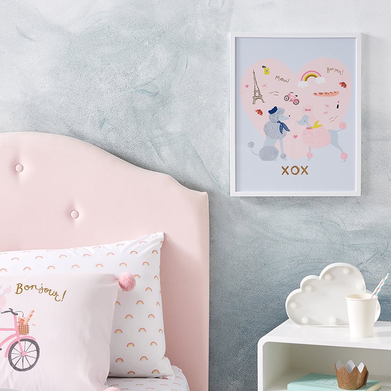 Fifi in Paris Pink Quilt Cover Set