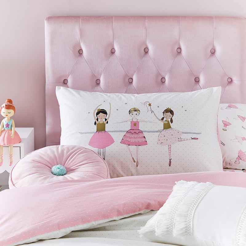 Be A Ballerina White Quilt Cover Set
