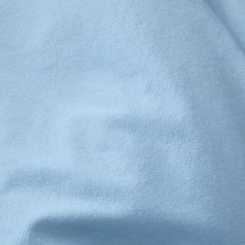 Stonewashed Cotton Cornflower Blue Duvet Cover Set