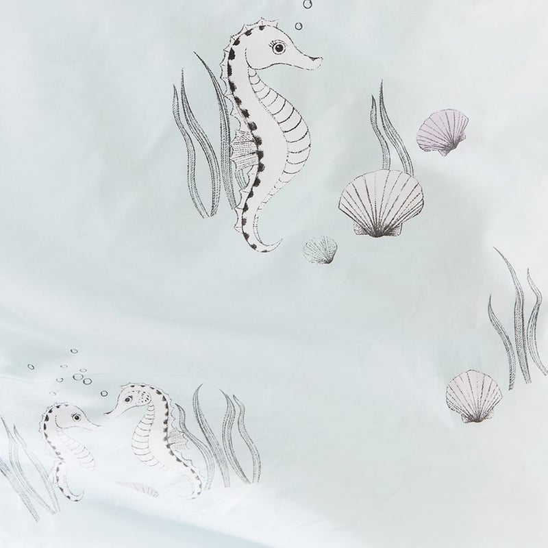 Little Mermaid Sparkle Shell Pink Quilt Cover Set