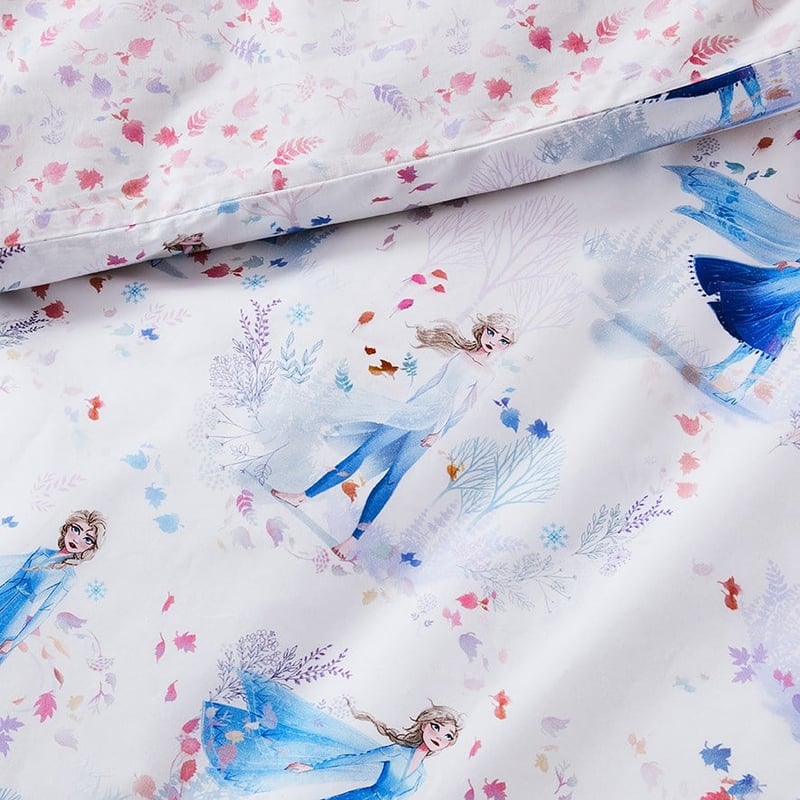 Frozen 2 White Botanical Quilt Cover Set
