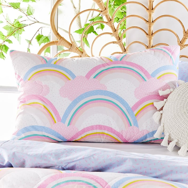 Rainbow Quilted Quilt Cover Set