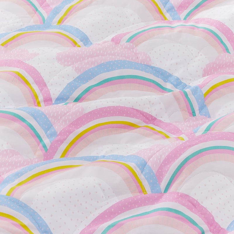 Rainbow Quilted Quilt Cover Set