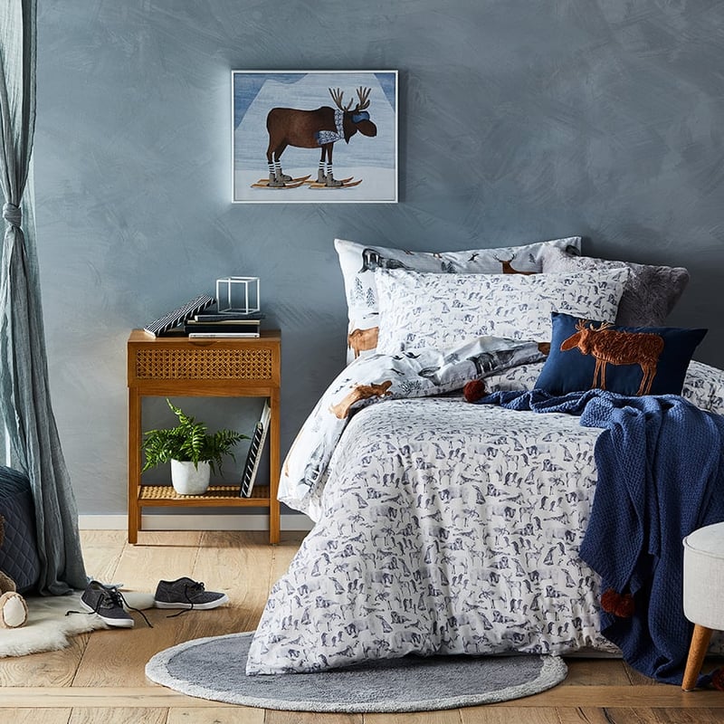 Arctic Animals Stonewashed Icicle Quilt Cover Set