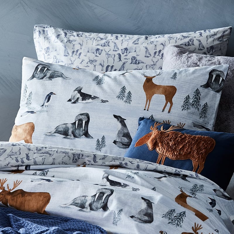 Arctic Animals Stonewashed Icicle Quilt Cover Set