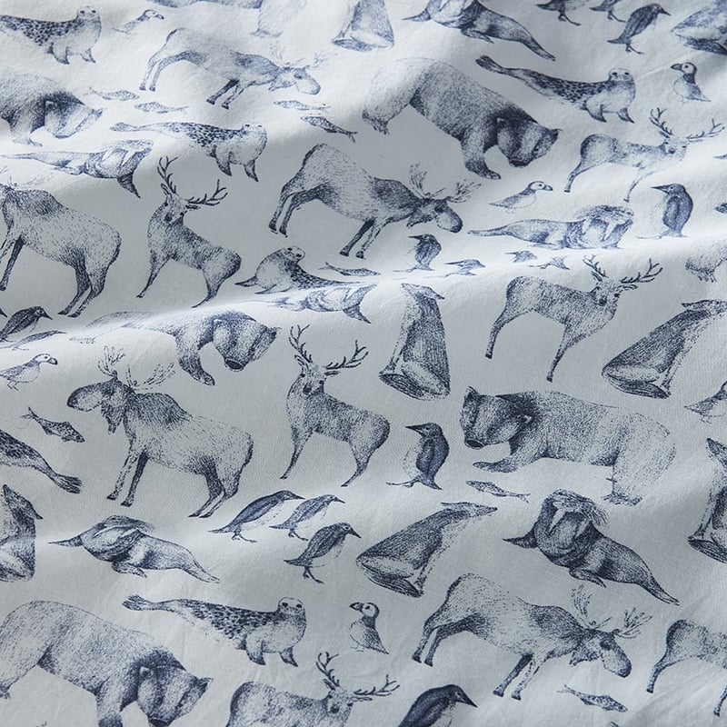 Arctic Animals Stonewashed Icicle Quilt Cover Set
