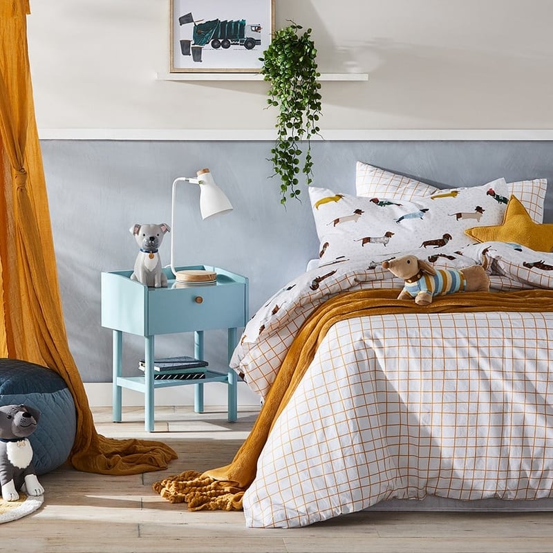 Dachshund Pals Stonewashed Quilt Cover Set 