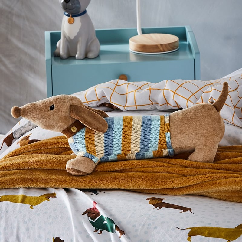 Dachshund Pals Stonewashed Quilt Cover Set 