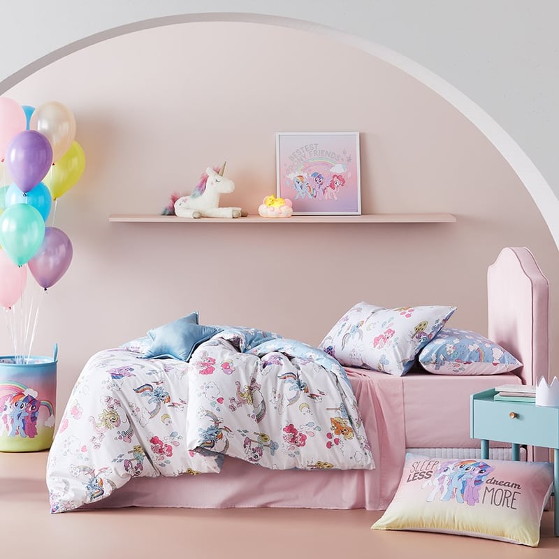 My Little Pony Rainbow Love White Quilt Cover Set