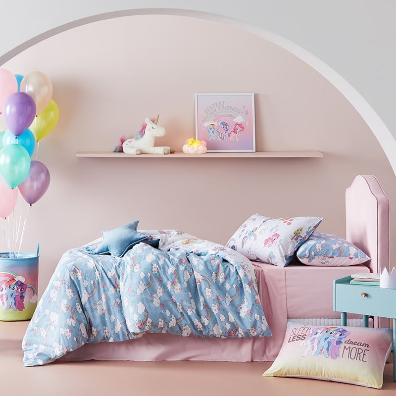 My Little Pony Rainbow Love White Quilt Cover Set