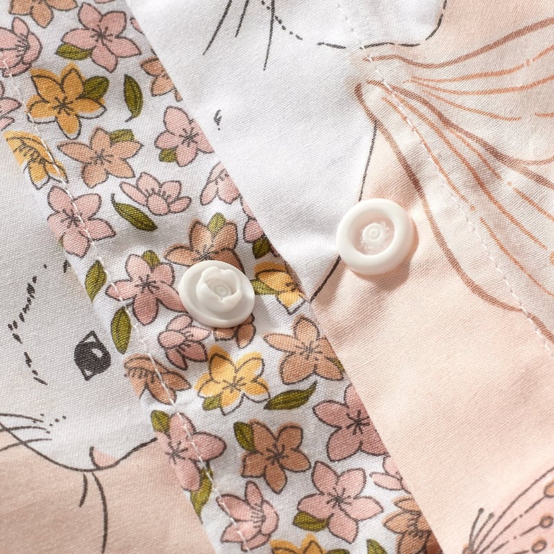 Fairy Bunny Blush Quilt Cover Set