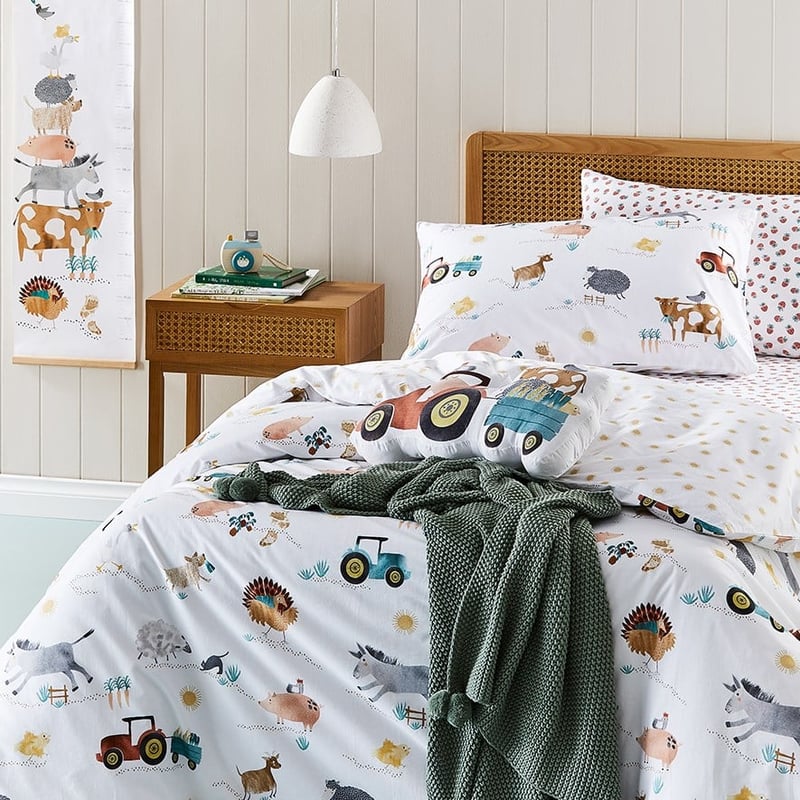 Farm Yard Organic Cotton Quilt Cover Set