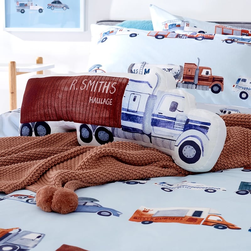 Gridlock Blue Quilt Cover Set