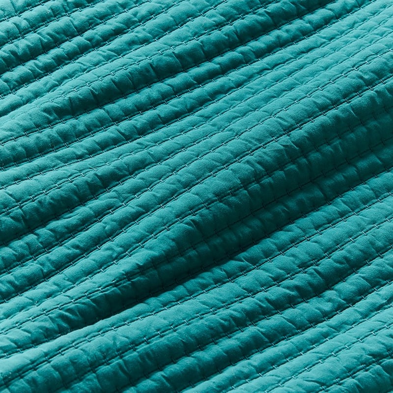 Anton Quilted Bedlinen Green Quilt Cover Set