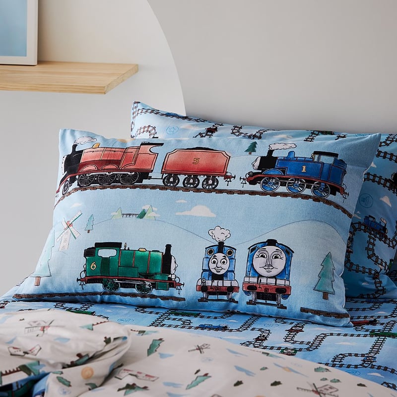 Thomas & Friends Sky Blue Quilt Cover Set