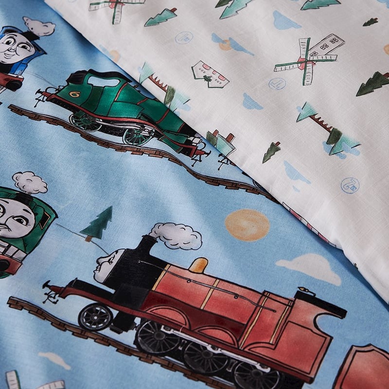 Thomas & Friends Sky Blue Quilt Cover Set
