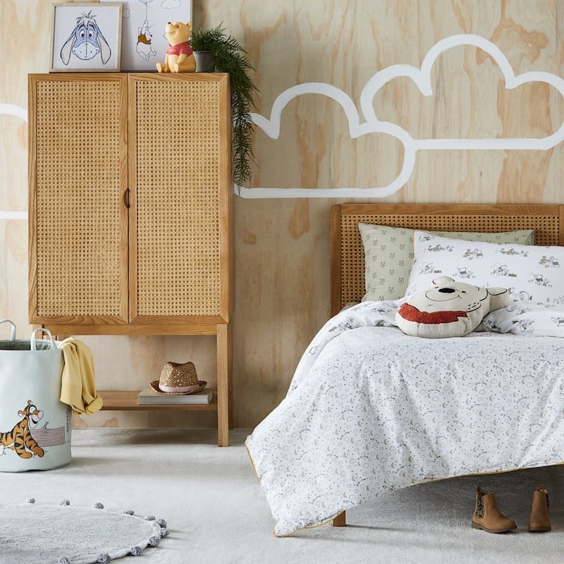 Disney Winnie The Pooh Natural Quilt Cover Set