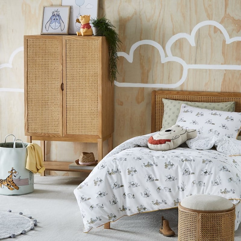 Disney Winnie The Pooh Natural Quilt Cover Set