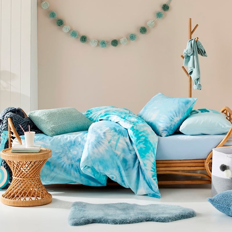 Tie Dye Blue Quilt Cover Set