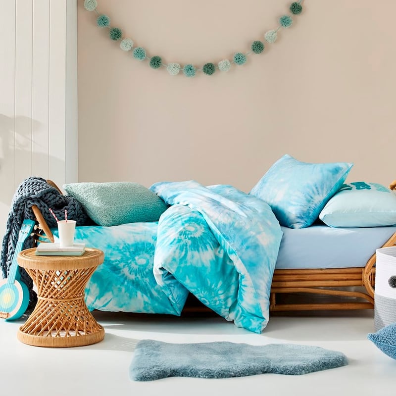 Tie Dye Blue Quilt Cover Set