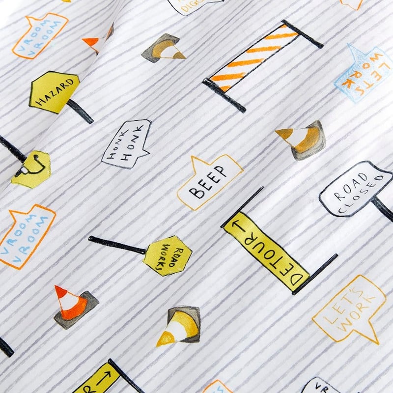 Truck Town Multi Quilted Quilt Cover Set