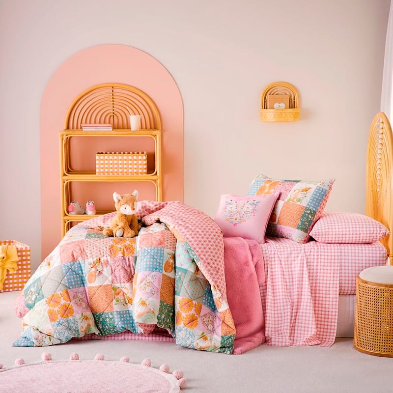 Storybook Multi Patchwork Quilted Duvet Cover Set