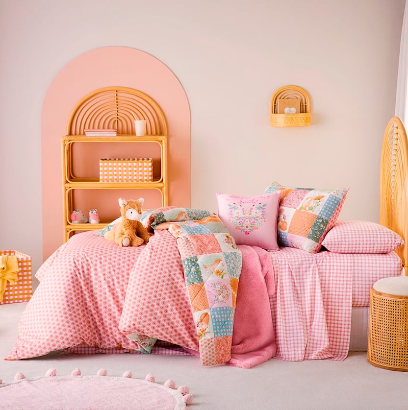 Storybook Multi Patchwork Quilted Duvet Cover Set