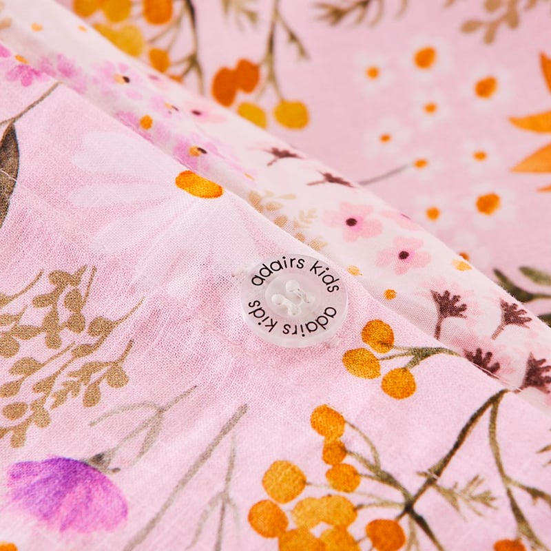 Sashas Garden Soft Pink Duvet Cover Set