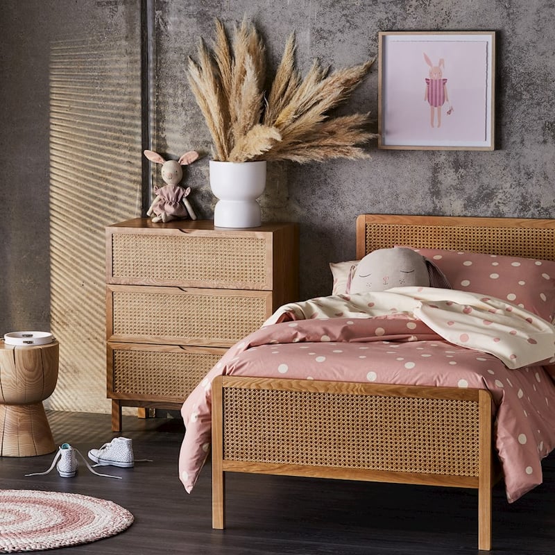 Mark Tuckey Polka Oatmeal Organic Quilt Cover Set