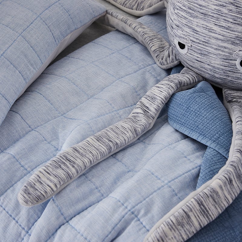 Levi Quilted Quilt Cover Set