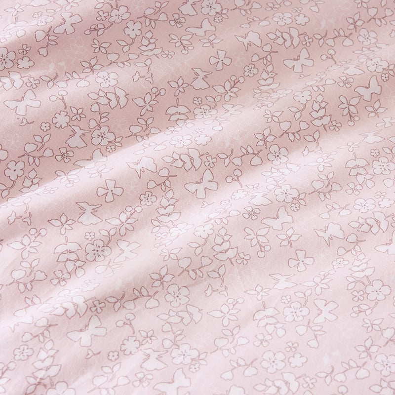 Butterfly Frill Quilt Cover Set Pink