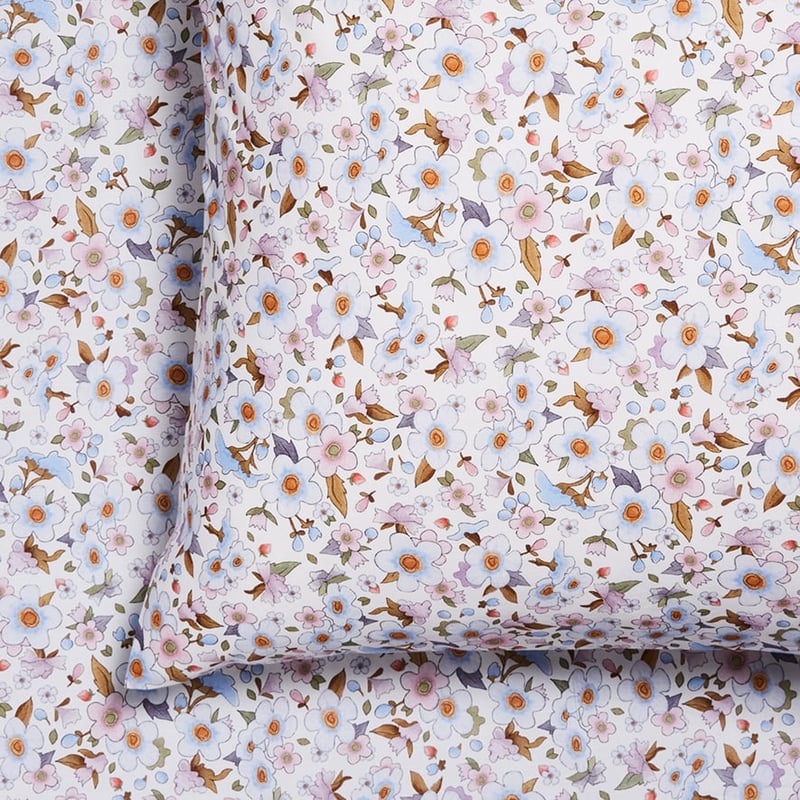 Fleur Harris Floral Pink Fitted Sheet Set