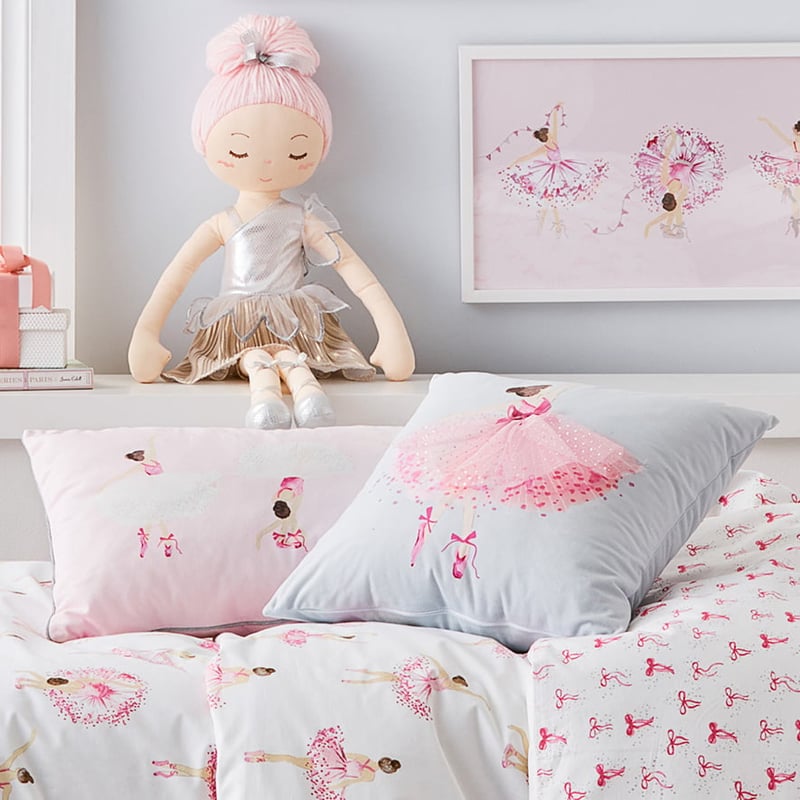 Designer Pink Ballerina Cushion 