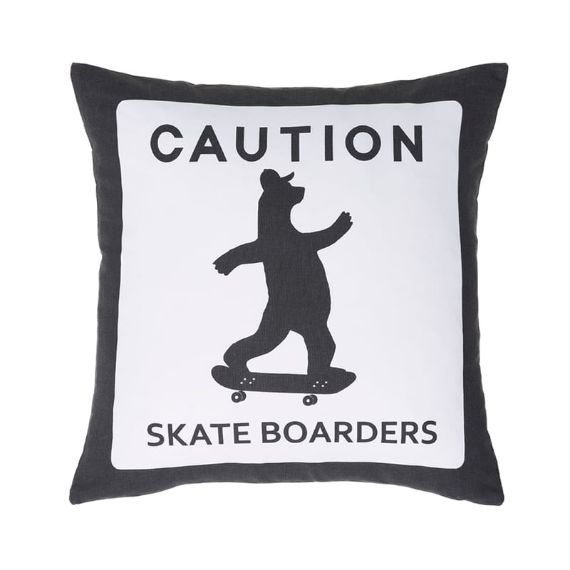 Designer Cushion Range Black/White Skater