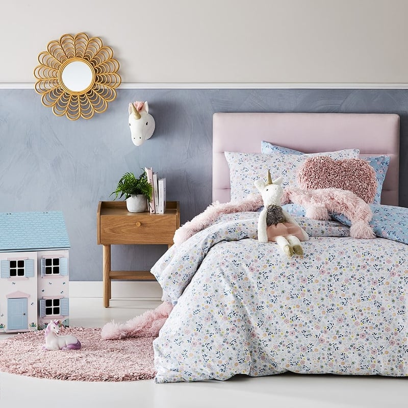 Ribbon Cushion Pink Fluffy Heart