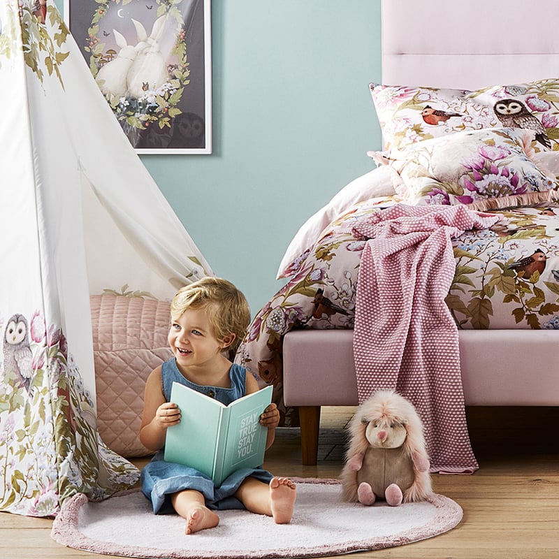 Fleur Harris Bunny Velvet Cushion