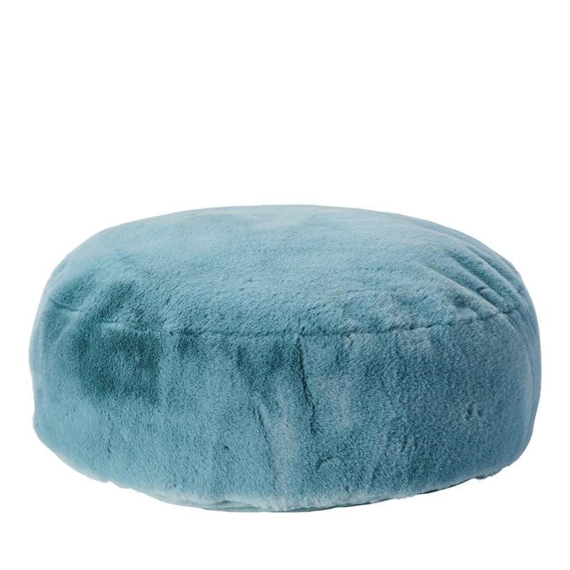 Faux Fur Soft Sage Floor Cushion