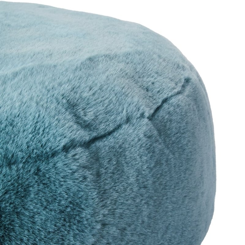 Faux Fur Soft Sage Floor Cushion