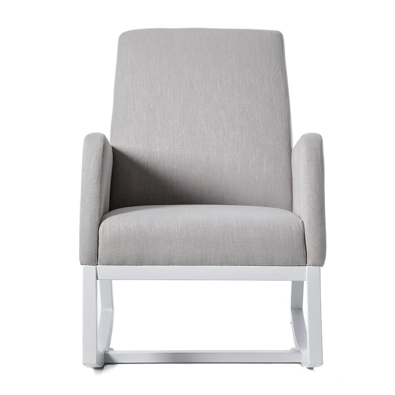 Carter Rocking Chair Silver & White