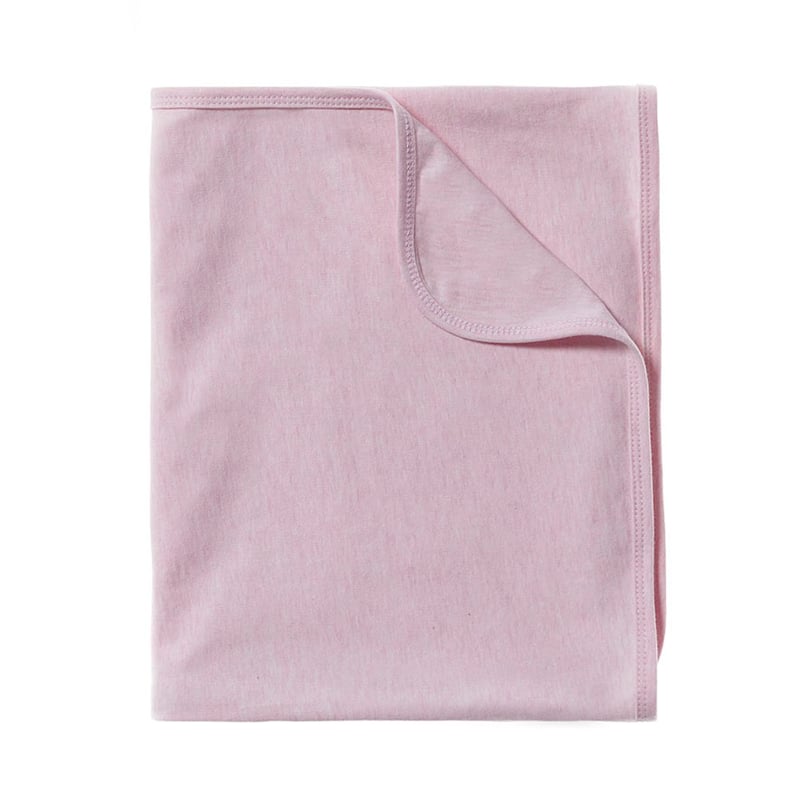 Ultra Soft Jersey Marle Pink Bunny Rug