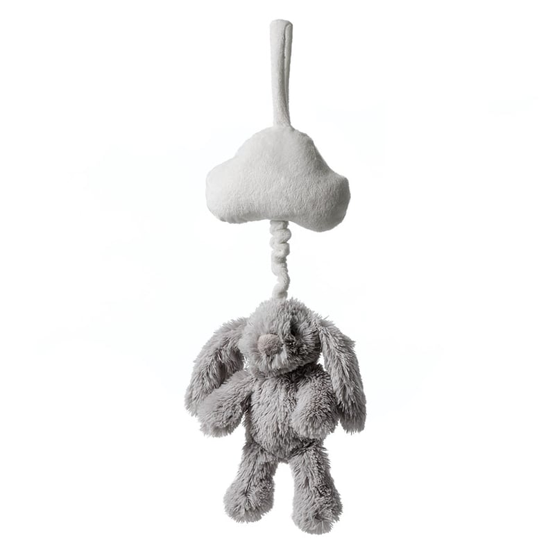 Cuddle Toy Music Mobile - Grey Bunny