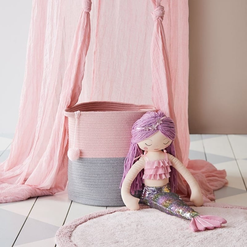 Remi Rope Baskets Pink 