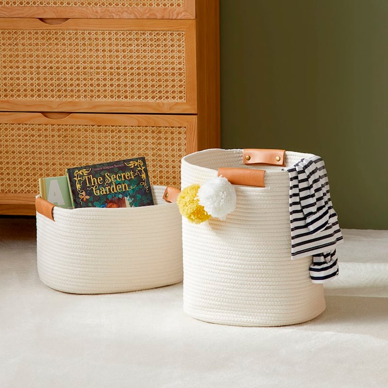 Cooper Natural & Tan Rope Baskets