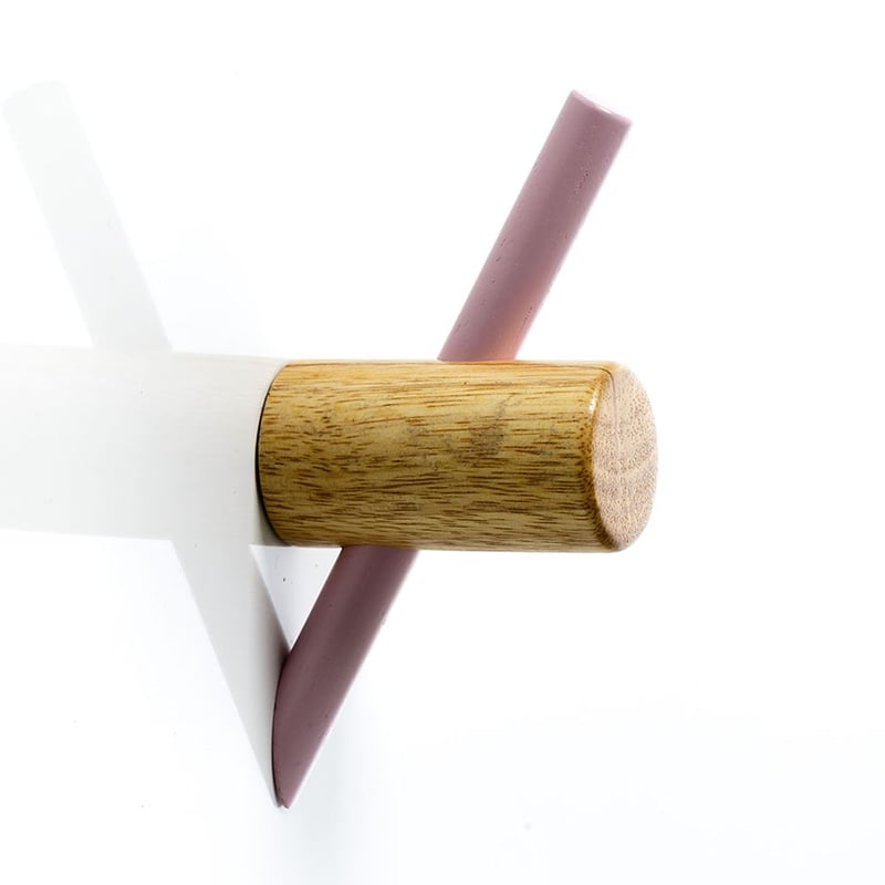 Soft Pink Scandi Wall Hooks