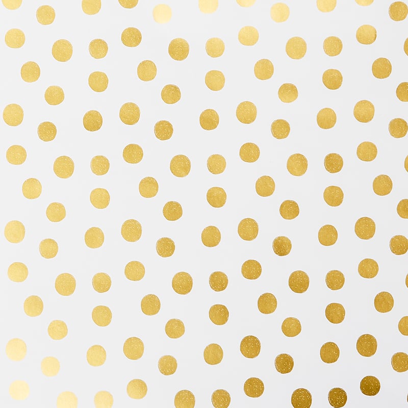 Christmas Wrapping Paper Gold Spots